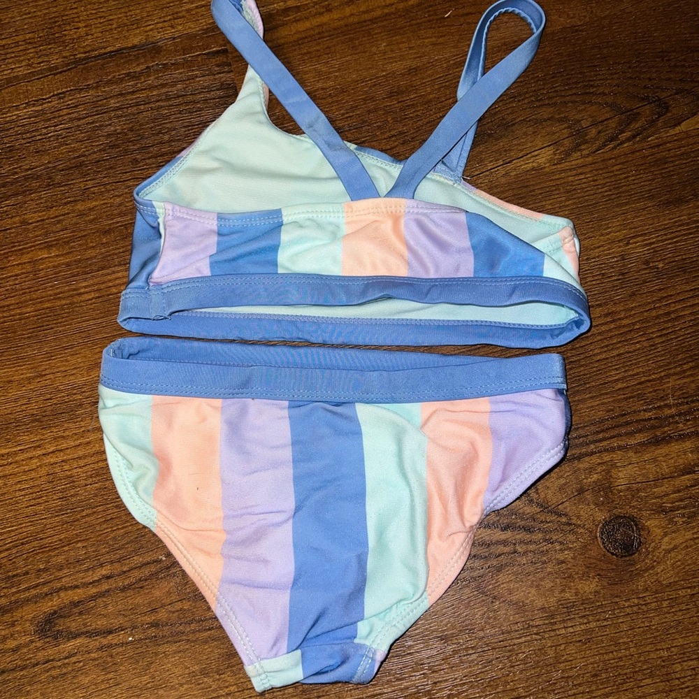 ⭐️Girls Bundle (3) Bikinis Size S 6/7 Old Navy Cat & Jack Wonder Nation - Picture 5 of 11